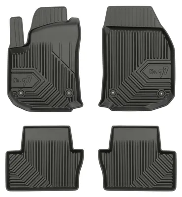 Productafbeelding van Rubberen automatten voor Opel Zafira B 2005-2014 (MPV) – 4-delig, zwart, op maat