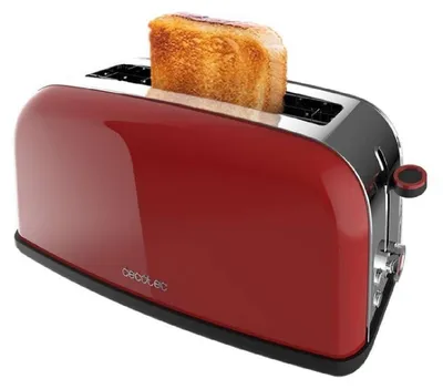 Zdjęcie produktu dla CECOTEC 04840 - Toster pionowy Toastin' time 850 Red Long Lite