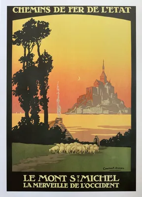 Zdjęcie produktu dla Mont Saint Michel – DUVAL – plakat 50 x 70 cm