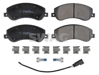 Produktbild von SWAG Bremsbeläge Satz Vorne Bremsklötze für FORD Transit Mk6 Kasten (V347, V348, FA) 50 91 6637