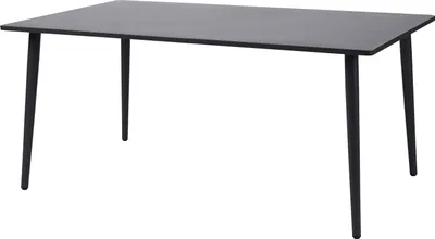 Produktbild von TPFGarden GARTENTISCH Worthing - Esstisch aus Stahl rechteckig, Oberfläche dunkelgrau pulverbeschichtet. BxTxH: 100x160x72 cm