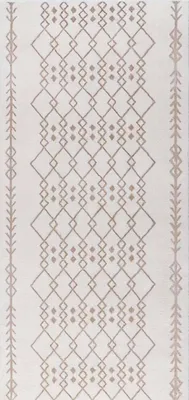 Produktbild von Designer Wohnzimmer Teppich Kurzflor Modern Ethno Muster Schlafzimmer