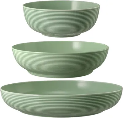 Produktbild von Seltmann Weiden Beat Foodbowl-Set in Salbeigrün, 3-teilig, 20/25/28 cm