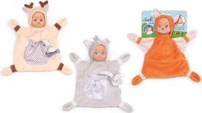 Produktbild von Smoby Minikiss Animals Schmusetuch
