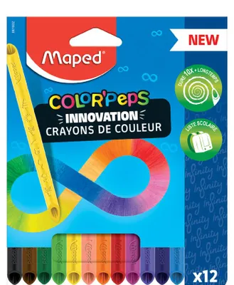 Immagine prodotto di Maped Matite colorate a punta triangolare COLOR'PEPS INFINITY, astuccio da 36 pezzi
