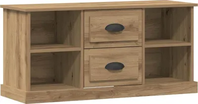 Zdjęcie produktu dla vidaXL Szafka pod TV Dąb Artisan 99,5 x 35,5 x 48 cm Materiał drewnopochodny