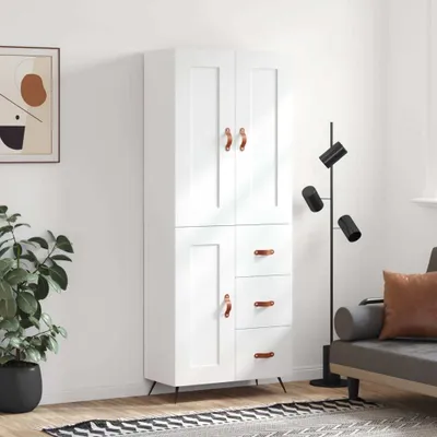 Produktbild von vidaXL Highboard Weiß 69,5x34x180 cm Holzwerkstoff