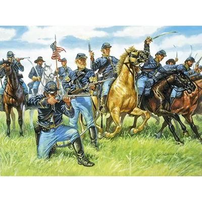 Obrázek produktu pro Italeri 1:72 Vereinte Kavallerie 1863