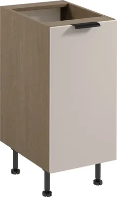 Produktbild von Unterschrank 40 cm küchemöbel ohne Arbeitsplatte, Sorento D40 Beige/Eiche