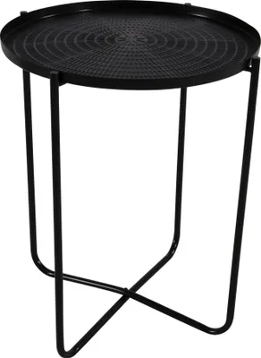 Produktbild von Beistelltisch Tisch Design Metall ø40,5x50cm (schwarz) edel