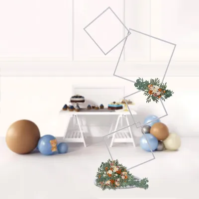 Image de Solidchoice - Décorations murales en métal pour mariages et événements