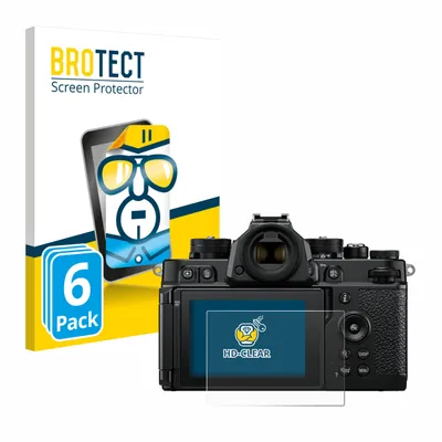 Produktbild von 6x Für Nikon Z F Schutzfolie BROTECT Displayschutz Display Schutz Folie Klar Transparent