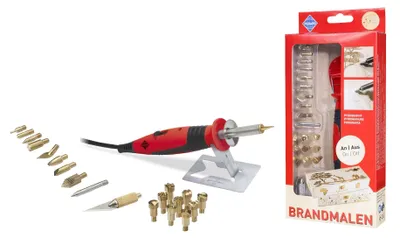 Brandschilderbout, 20 Aufsätze, An/Aus-Schalter, 30 W