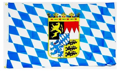 Produktbild von Flagge Deutschland Bayern mit Wappen 30 x 45 cm
