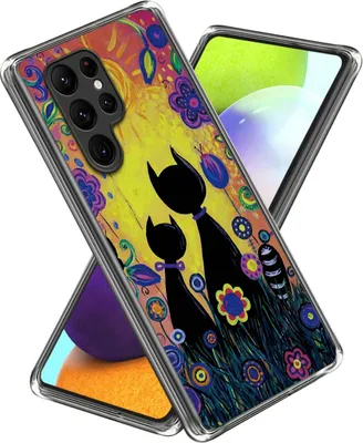 Produktbild von Für Samsung Galaxy S23 Ultra Silikon Handy Tasche TPU Muster 8 Hülle Etuis Schutz Neu