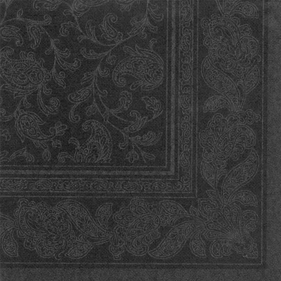 Produktbild von PAPSTAR Servietten "ROYAL Collection Ornaments" schwarz 50 Stück