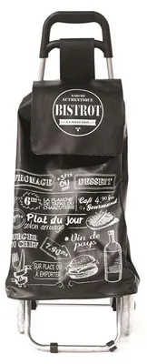 Image de Chariot de courses Bistrot - Noir - Poussette de marché
