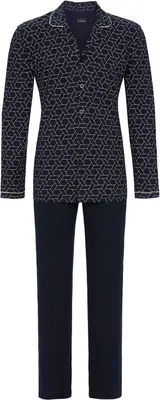 Produktbild von RINGELLA Herren Langarm Pyjama "Mosaik" 4541204 | Marine Größe: 58