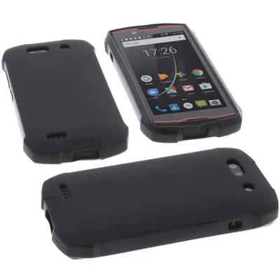Produktbild von foto-kontor Hülle kompatibel mit Cubot King Kong Mini Schutzhülle Tasche Gummi TPU Schutz Handytasche schwarz