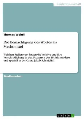 Produktbild von Die Bemächtigung des Wortes als Machtmittel