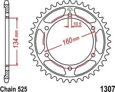 Obrázek produktu pro ESJOT Kettenrad "29026"525