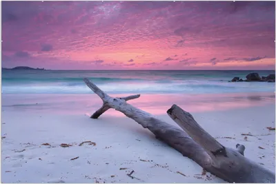 Produktbild von Wallario Wandbild Abendhimmel bei Sonnenuntergang, Größe: 61 x 91,5 cm, Poster mit rahmenlosen Bildhalter