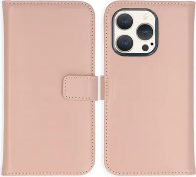 Produktbild von Selencia Echtleder Klapphülle iPhone 15 Pro - Dusty Pink