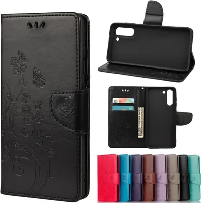 Produktbild von König Design Hülle kompatibel mit Samsung Galaxy S21 FE Kunstleder Handyhülle - Handy Case Schwarz