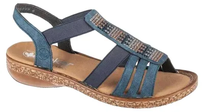 Obrázok produktu pre Rieker - Dámske sandále, tvar T PP5684 (37 EU) (modré)
