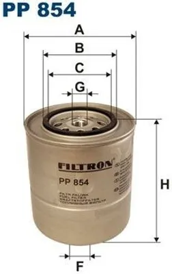 Produktbild von FILTRON KRAFTSTOFFFILTER Anschraubfilter PP 854