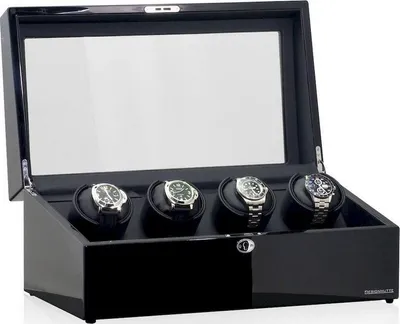 Produktbild von Designhütte - 70005-68 - Uhrenbeweger für 4 Uhren - München 4 - schwarz