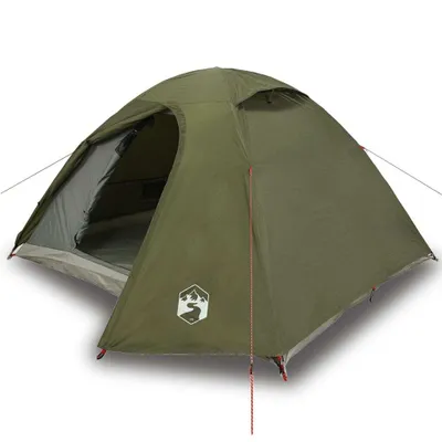 Produktbild von Kuppel-Campingzelt 3 Personen Olivgrün Wasserdicht