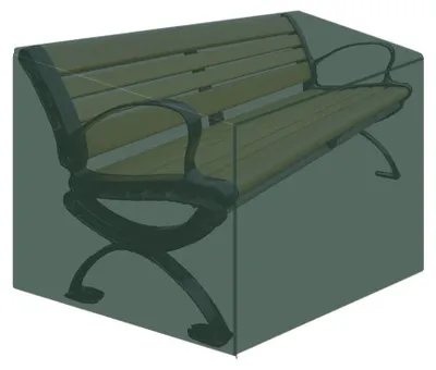 Imagen del producto de Funda protectora para muebles de terraza, impermeable, resistente, para 2 plazas, dimensiones: 134x66x89 cm