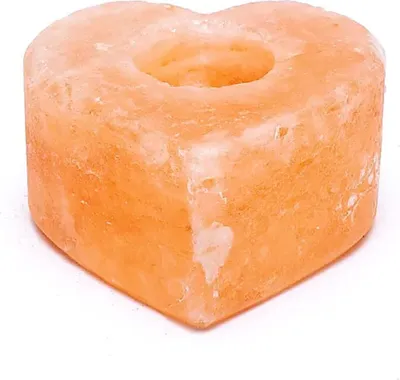 Produktbild von Kristallsalz-Teelichthalter Herz – 2er-Set – 800 g