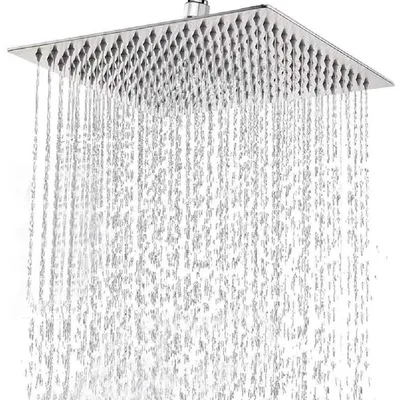 Produktbild von Regendusche Eckig 30x30cm Edelstahl Quadratisch Chrom 12 Zoll