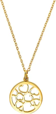 Produktbild von s.Oliver 2032593 Damen Collier Herz Sterling-Silber 925 Gold 45 cm