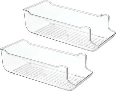 Produktbild von mDesign Dosenhalter Aufbewahrungsbox Oranizer 2er Set Kunststoff Transparent