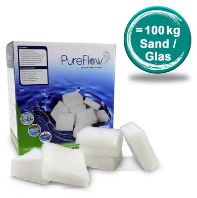 Produktbild von POOL Filtermedium aus Polymerfaser für Schwimmbäder und Whirlpools, druckloses Filtern, 1280 g