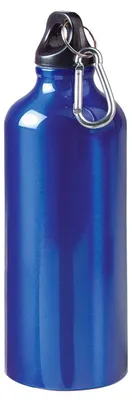 Produktbild von Trinkflasche 'Sporty' 0,6 L - auslaufsichere Wasserflasche Kinder & Erwachsene - robuste Sportflasche mit Karabiner - blau