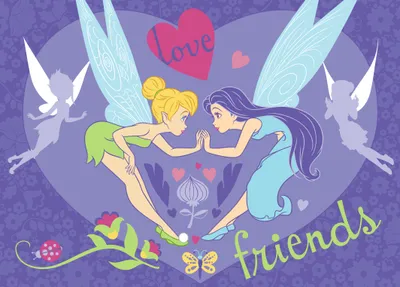 Produktbild von Teppich Disney Fairies - Love Friends