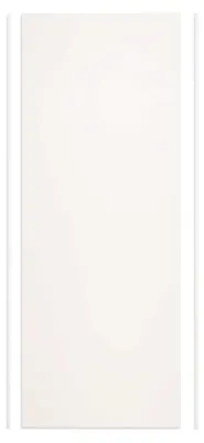 Produktbild von Duschspa Aluverbundplatte 80x210cm Weiß matt Duschrückwand mit Alu-Abschlussprofil Fliesenersatz 3mm Wandpaneele