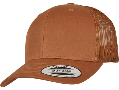 Produktbild von Yupoong Retro Trucker Snapback Cap caramel