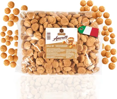 Produktbild von Gadeschi Amaretti Gebäckstücke mit Aprikosenkernen groß 1000g