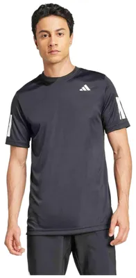 Produktbild von Adidas Club T-Shirt mit 3 Streifen, Schwarz