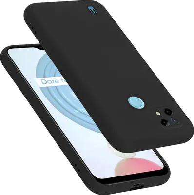 Produktbild von Cadorabo Schutzhülle für Realme C21 Hülle in Schwarz Handyhülle Case Cover TPU Etui