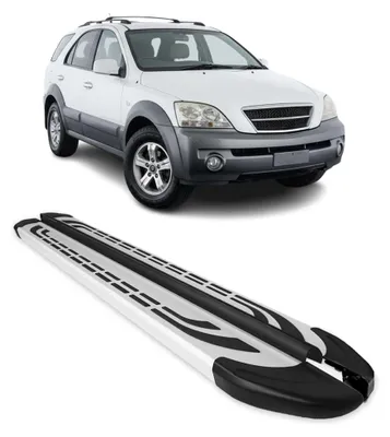 Image de Marchepieds Latéraux pédale pour Kia Sorento 2002-2009 Aluminium Gris 2Pcs