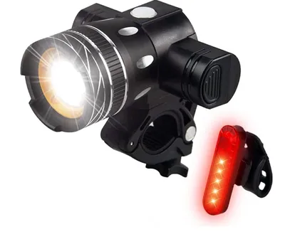 Image de Feu de vélo LED avant et arrière Ebuyfire 18650