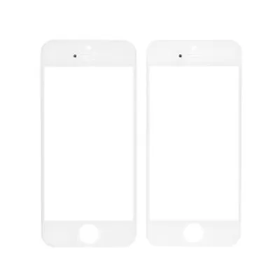 Produktbild von Displayglas für iPhone 5 5s weiß Echt Glas Displayschutz