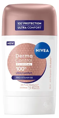 Obrázok produktu pre NIVEA Antiperspirant Derma Control Clinical Ultra Comfort, tyčinka, 50 ml