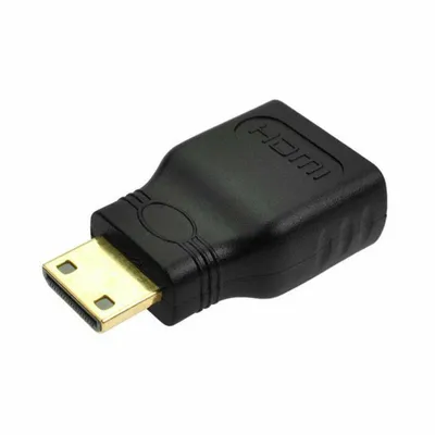 Produktbild von HDMI Buchse auf HDMI Mini Stecker Kabel Adapter PC TV Kamera 3D 4K Vergoldet 24K
